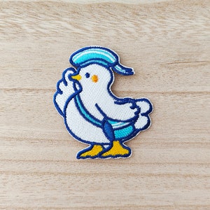 Écusson thermocollant canard, chapeau de marin, écusson de broderie, écusson kawaii mignon, écusson à coudre, fournitures pour travaux manuels, patchs DIY 11