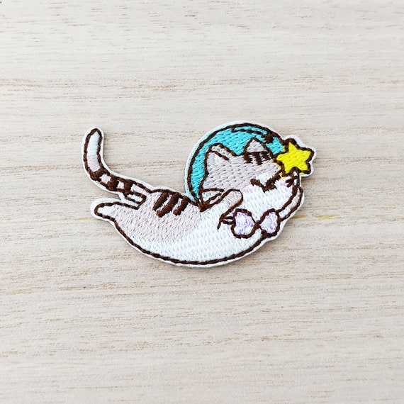 Cute Space Cat Reaching for Star Iron on Patch, Embroidery Patch, Cute  Kawaii Patch, Sew on Patch, Fabric Patch, Craft Supply, DIY Patches 6 