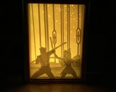 The Phantom Apprentice Lithophane STL, 3D Print Ahsoka Tano vs Darth Maul Star Wars the Clone Wars