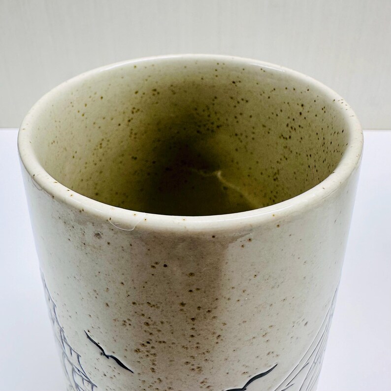 Vintage Sailing Ship Nautical Galleon Frigate Coffee Tea Mug Stoneware