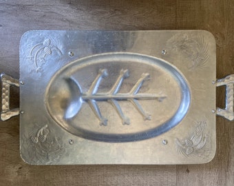 Vintage Everlast Serving Tray Forged Aluminum Thanksgiving Tray Serving Platter
