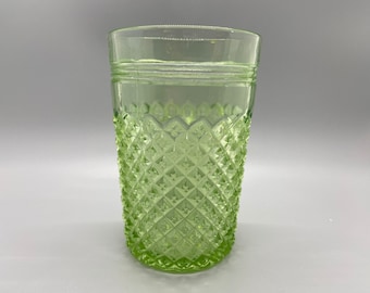 Uranium Glass Tumbler | Etsy