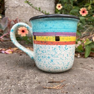 Vintage Treasure Craft Paradise Stoneware Coffee or Tea Mug Made in USA