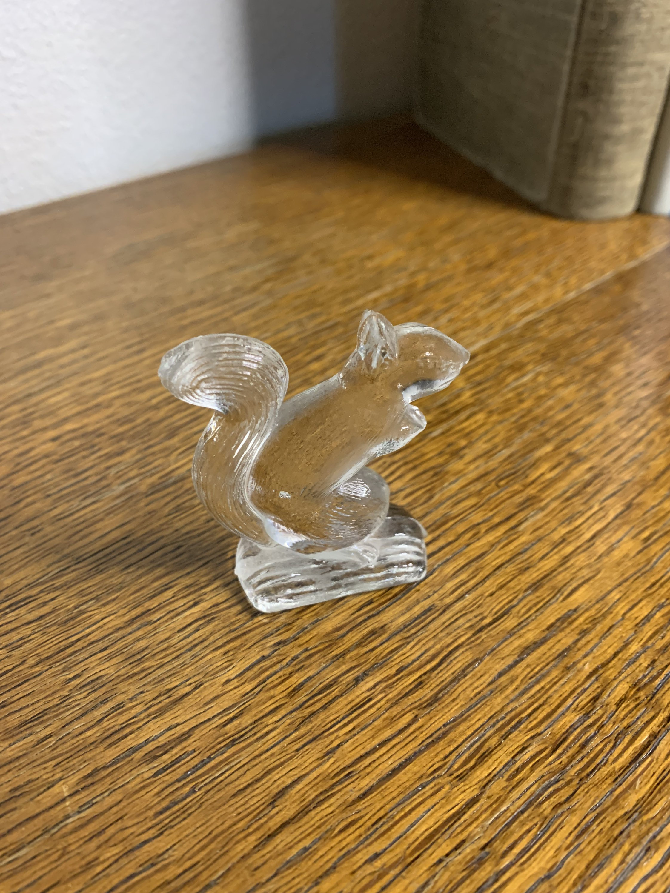 Set of three glass animal figures Etsy