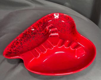 Vintage Royal Haeger Red Speckled Cigar Ashtray R1663