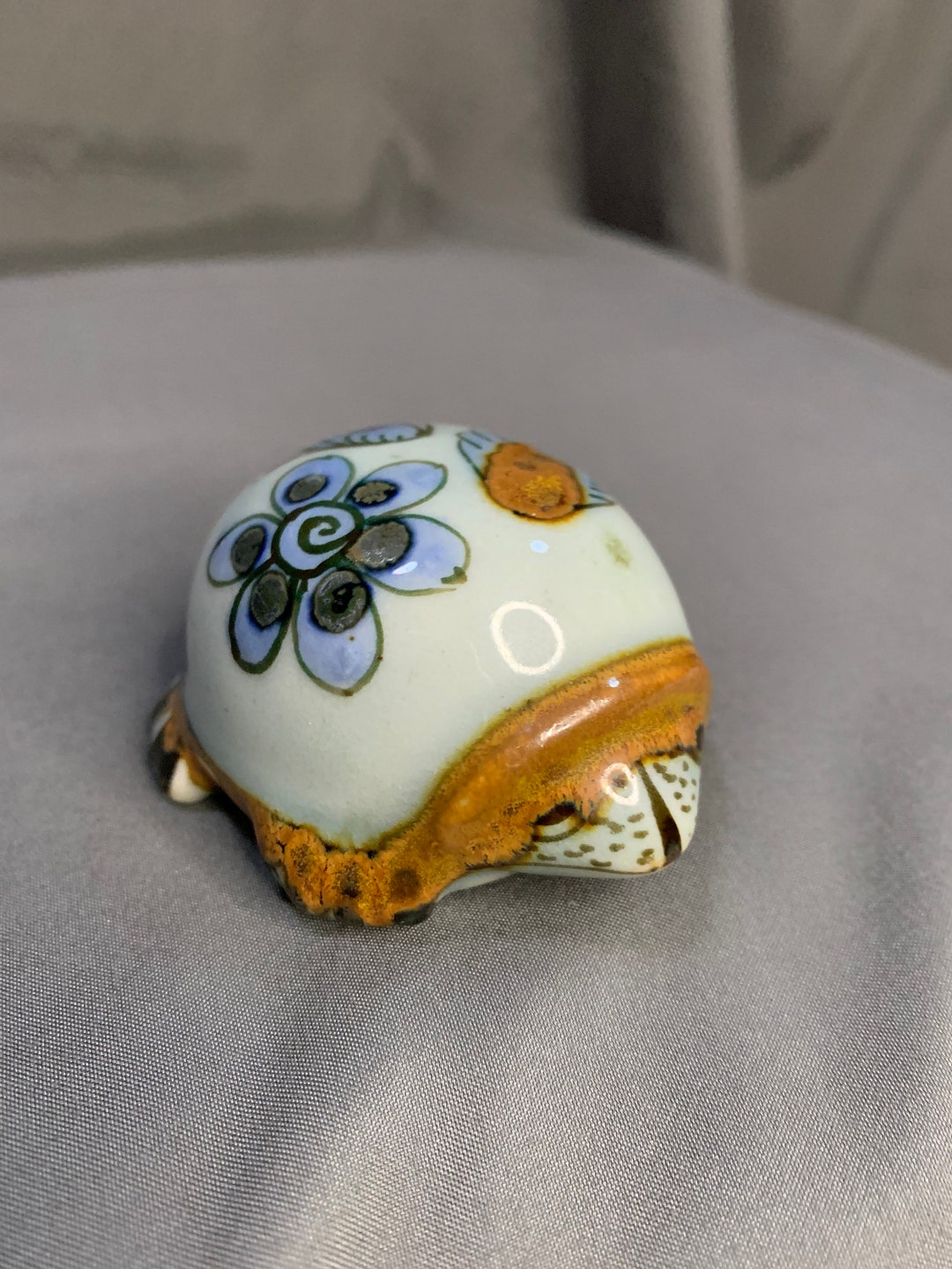 Vintage Tonala Mexican Art Pottery Turtle Figure Knick Knack - Etsy