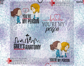 Greys You're my person seamless design, surface pattern design, illustration, digital design, grey sloan, greys series, anatomy,nurse fabric