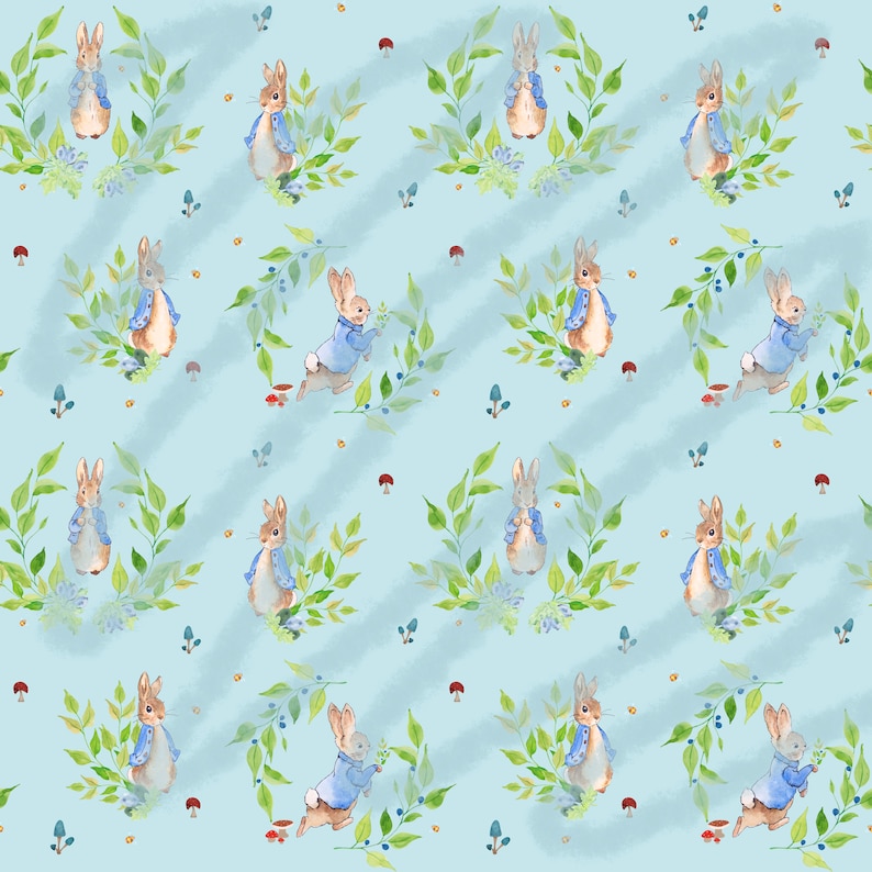 Peter Rabbit Foliage Seamless Design , Surface Pattern Design ...