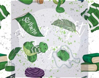 Magical Wizard seamless design, surface pattern, illustration, hp seamless design, owl, magic, wand, Draco, magic film, film, movie