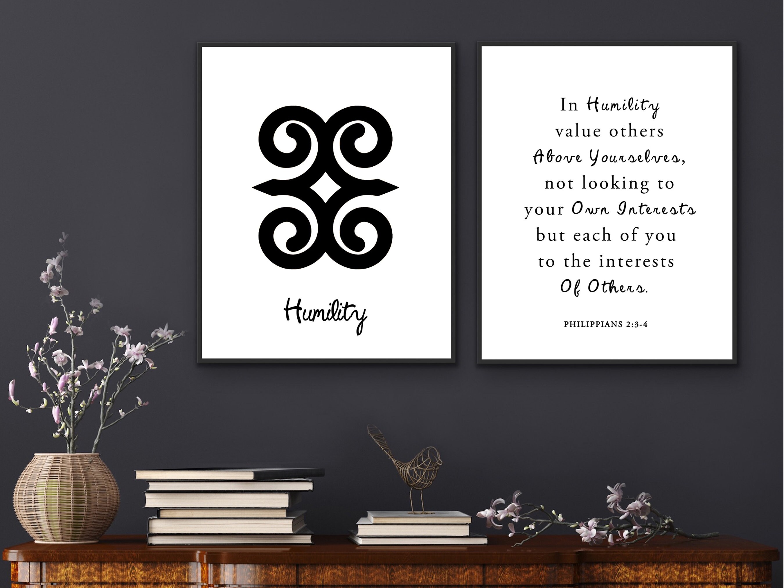 Dwennimmen ~ Humility in Black | Digital Print | African Wall Art ...
