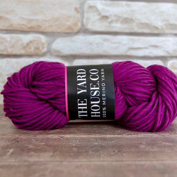 Plum - Chunky Merino Wool (200g Super Bulky Yarn) 100% Merino