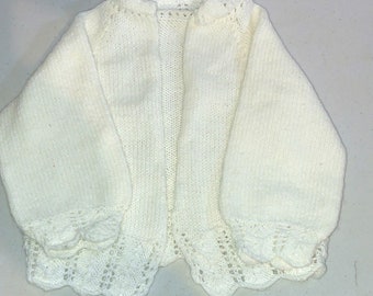 Vtg Handmade Toddler Cardigan size 2