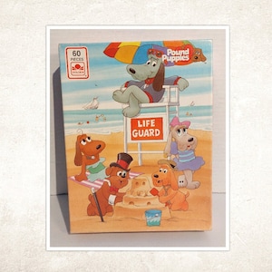Vtg Pound Puppies Puzzle 60pc - complete