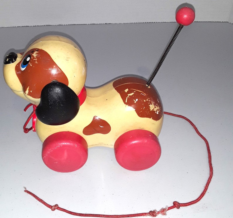 Vintage 1973 Fisher Price Dog Pull Toy : RARE - Etsy