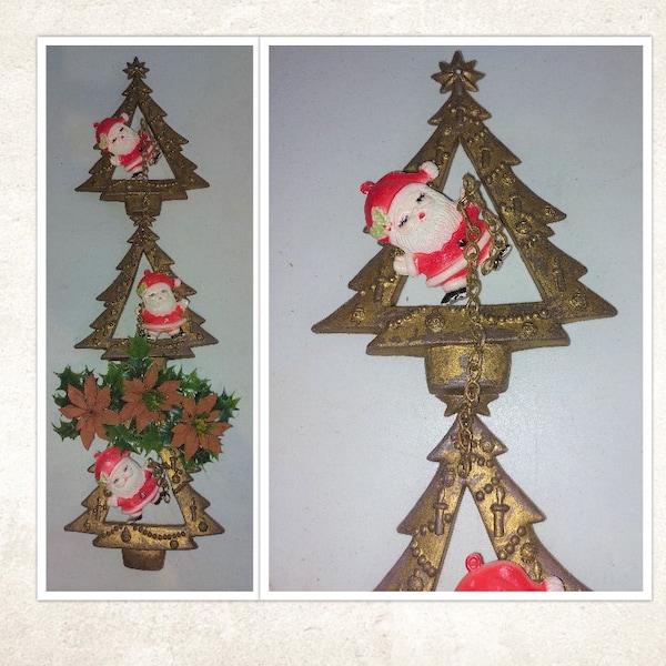 Santa Head Wall Hanging Etsy