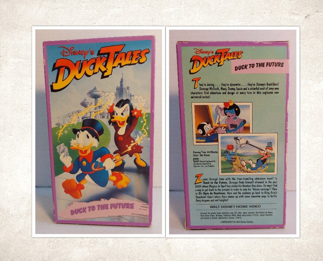 Vtg Disney's DuckTales Duck to The Future en VHS Etsy México