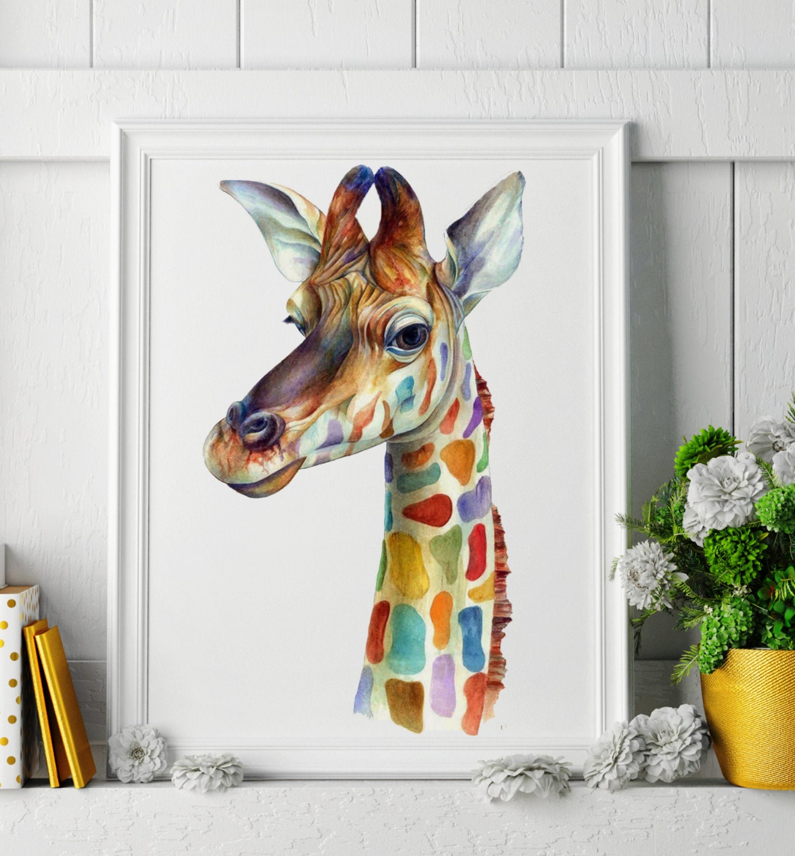 Giraffe Wall Art Nursery Giraffe Nursery PictureSafari | Etsy