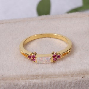 Opal And pink tourmaline Ring Wedding Ring Purpose Ring Delicate Ring Engagement Ring Delicate Ring Engagement ring Christmas Gift