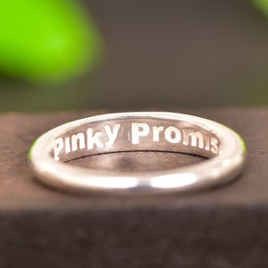 Charming 925 silver Pinky Promise Ring - Symbolic and Elegant Design, Perfect for Couples or as a Special Gift to a Loved One