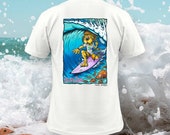 BTQ Fistral Surf Lion T-Shirt Full Colour