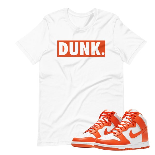 Dunk High Syracuse Orange Shoe Release Bijpassend T-shirt Bogo Orange Box