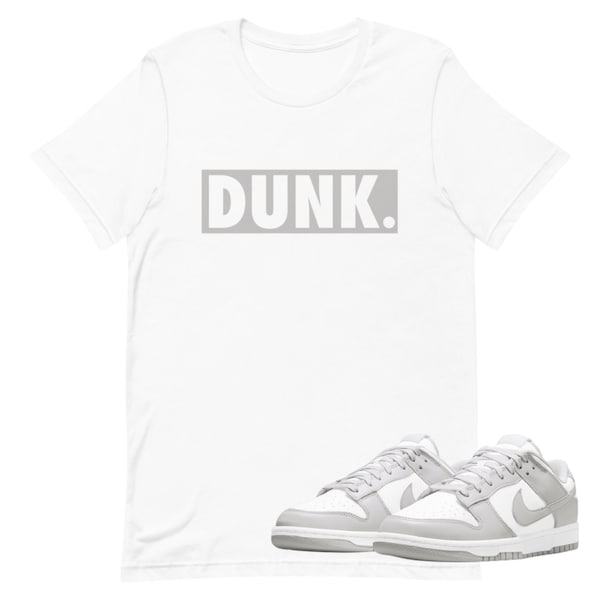 Dunk Low Grey Fog Shoe Release Matching T-shirt Grey Bogo