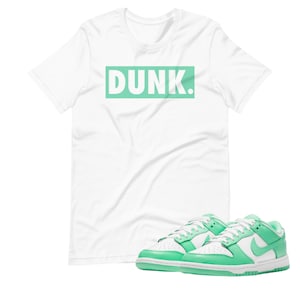 T-shirt Dunk Low Green Glow Shoe Release Bogo Box