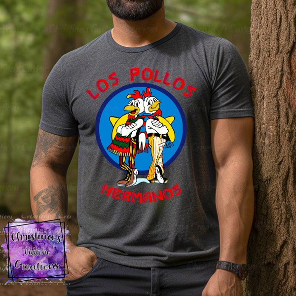 T-shirt Réversible Los Pollos Hermanos Breaking Bad - Unisexe Heavy Cotton