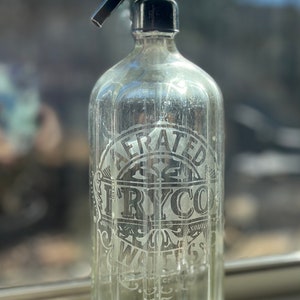 Vintage R. Fry & Co. Seltzer Bottle