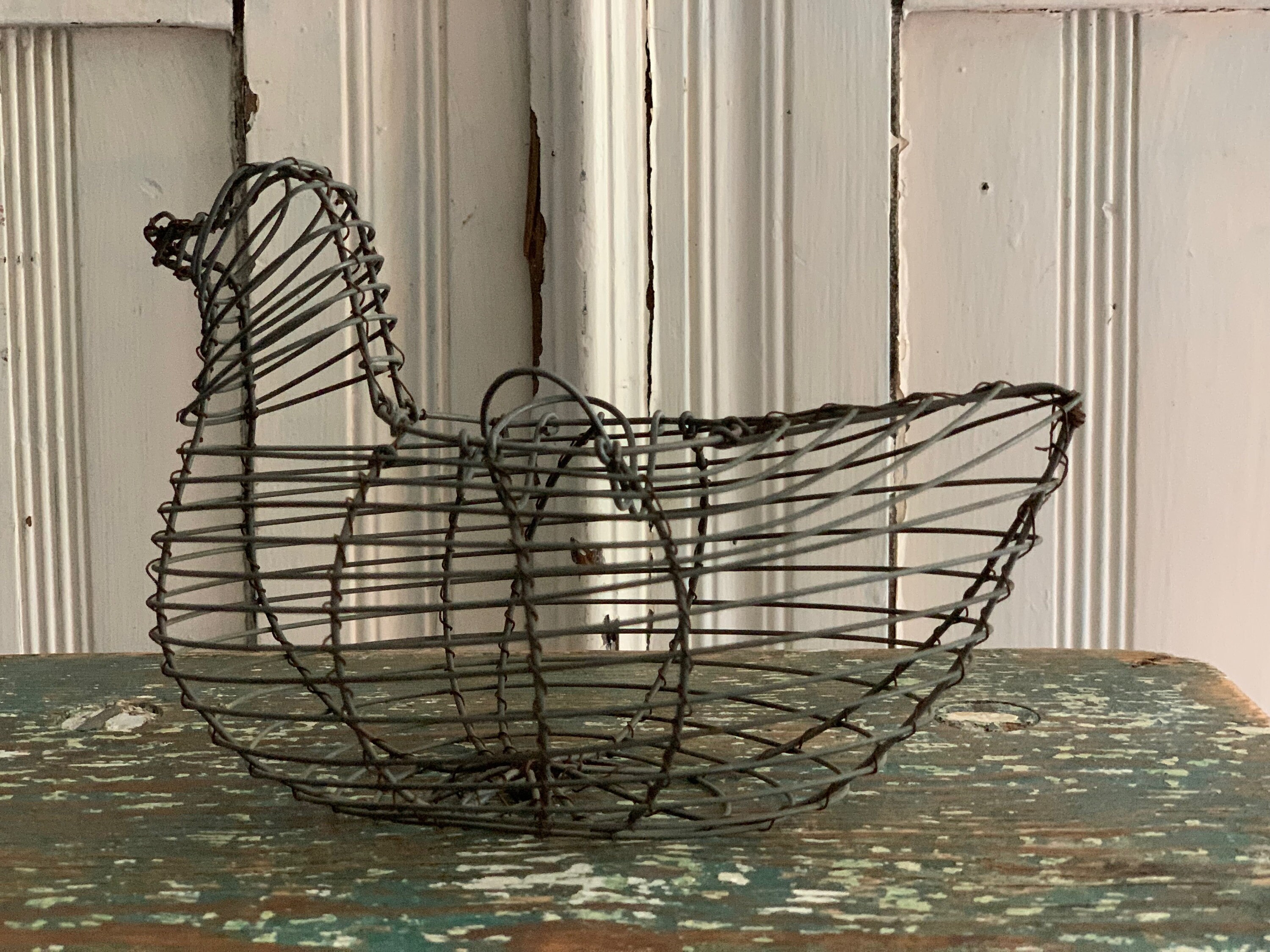 Wire Egg Basket Etsy