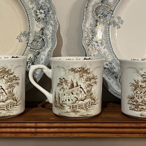 Vintage J G Meakin English Cottage Mugs