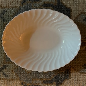 Vintage Oval Johnson Bros. Snowhite Regency Ironstone Bowl