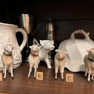 Antique putz sheep - Etsy 日本