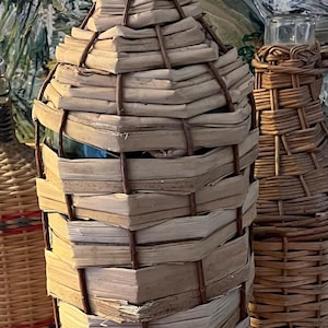Vintage Korbwaren gewickelte DemiJohn, Weinflasche