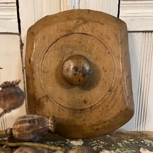 Vintage English Pine Lid with Handle