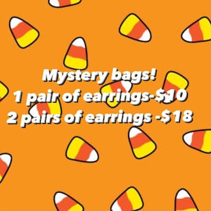 Mystery spooky earring bags