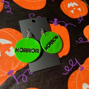 VHS Horror Sticker Earrings