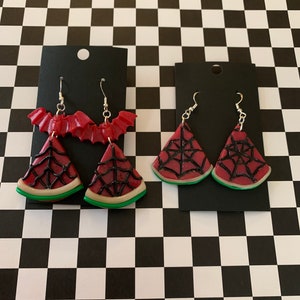 Summerween watermelon earrings