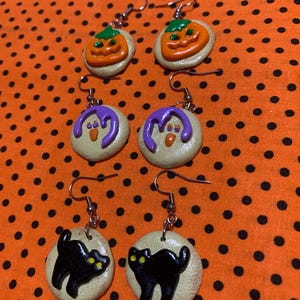 Halloween Cookie Earrings