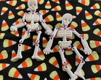 Halloween Skeleton Dangly Earrings