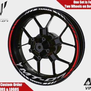ヤマハ MT-07 ホイールデカール リムステッカー YZF R7 リムテープセット MT07 MT 03 07 09 10 反射オートバイアクセサリー