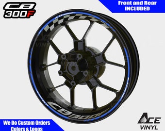 Honda CB300F Wheel Decals Rim Stickers CB 300R 300 125F CBR