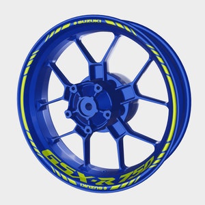 Swarovski GSXR-750 Radaufkleber Aufkleber GSX-R Rim Tape Set Reflective 750 1000 GSX-R Autoaufkleber fluoreszierend Adesivi Grafik gsxr