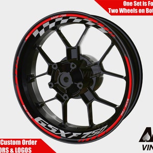 Suzuki Katana GSX750F Wheel Decals Rim Stickers Rim Tape Set Reflective V-Strom GSF GSXF GSX 750 Autoaufkleber Fluorescent Adesivi Graphics