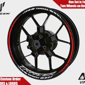 Yamaha Tracer MT-09 Wheel Decals Rim Stickers YZF R7 Rim Tape Set MT09 MT 03 07 09 10 Reflective autoaufkleber