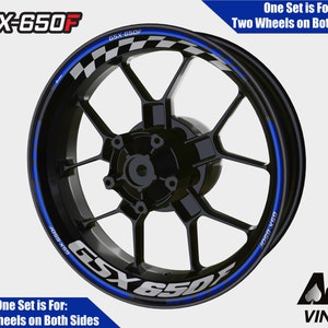 Suzuki GSX650F Wheel Decals Rim Stickers Rim Tape Set Reflective V-Strom GSF GSXF GSX 650F Autoaufkleber Fluorescent Adesivi Graphics
