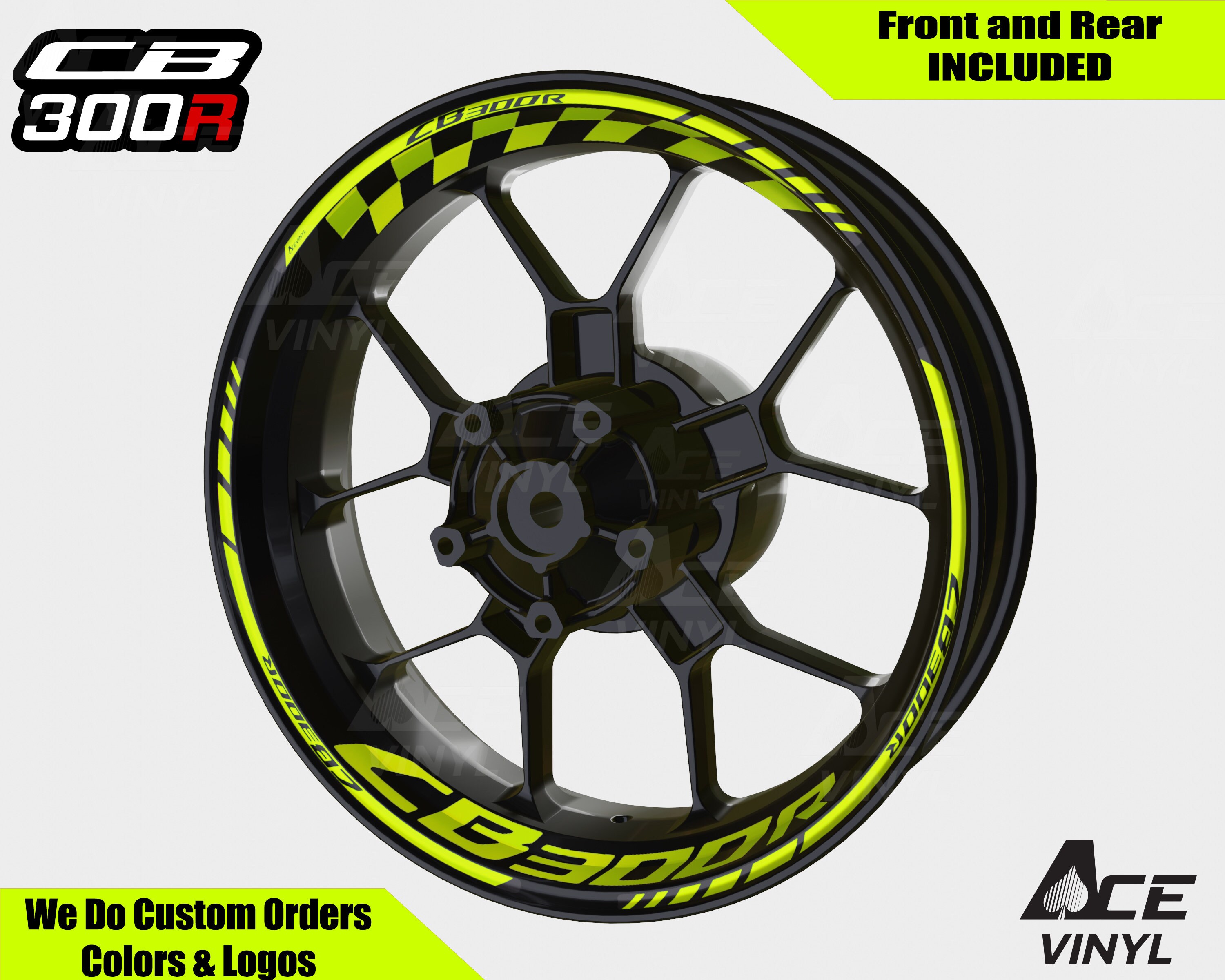 Honda CB300R Wheel Decals Rim Stickers CB 300R 300 125F CBR