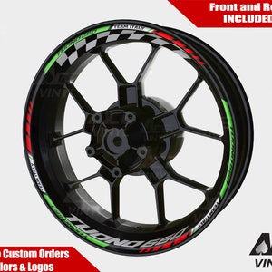 Aprilia Tuono 660 Adesivi per Cerchioni Nastro per Cerchioni Strisce Decalcomanie Grafica Felgenaufkleber Autocollants de jante Adesivi per Cerchioni RSV Mille Racing