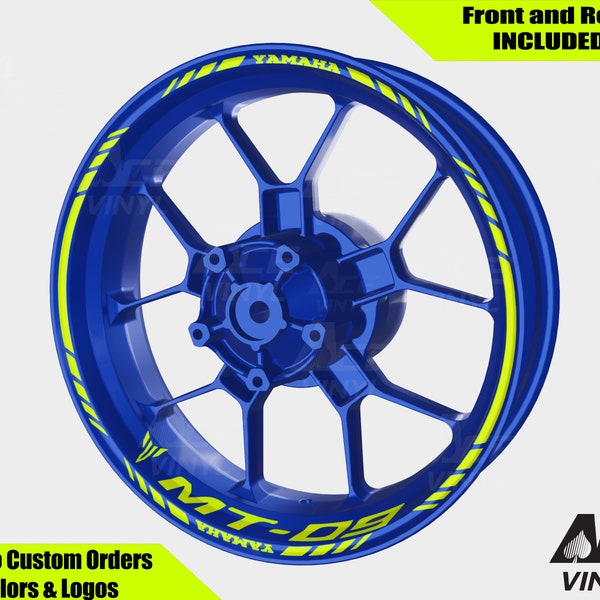 YZF R7 Rim Tape Set MT09 MT 03 07 09 10 Reflektierende Autoaufkleber YZF R7 Rim Tape Set MT09 MT-09