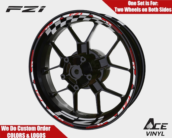 Yamaha FZ1 Fazer Wheel Decals Racing Rim Stickers YZF R7 Rim Tape
